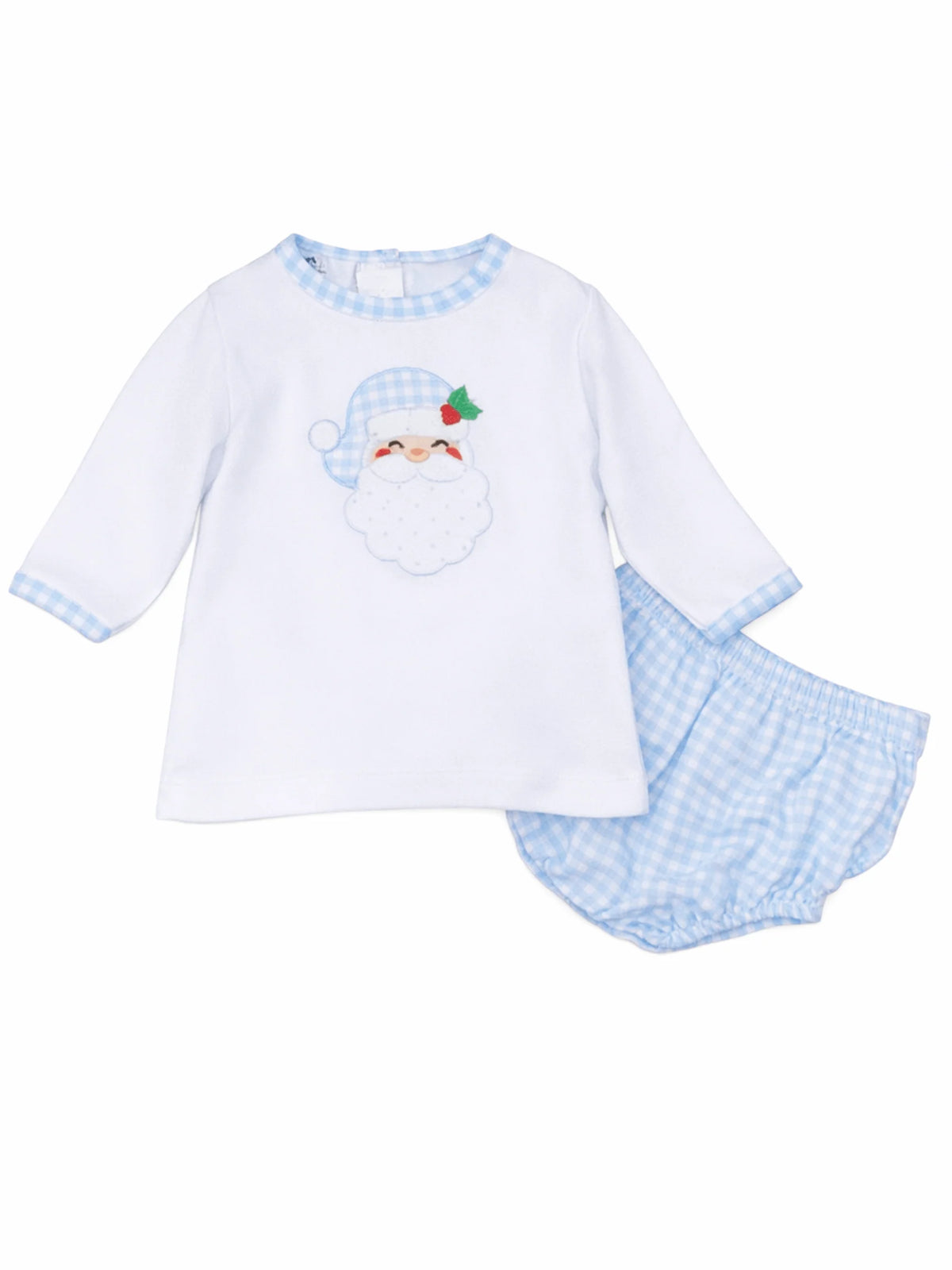 Magnolia Baby Blue St. Nick Diaper Cover Set