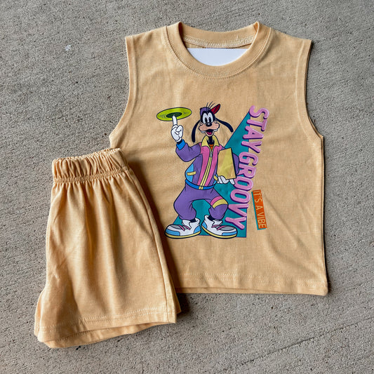 Retro Goofy Tank + Short Set