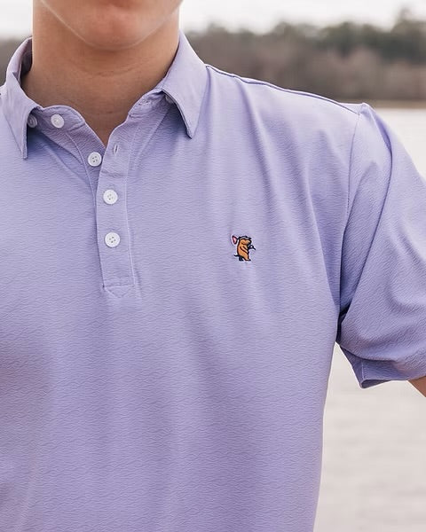 Caddie Wave (Purple) Performance Polo