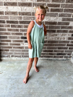 Good Girl Sage Pocket Romper