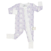 Hamner Hill Purple Floral Ghosts Playsuit