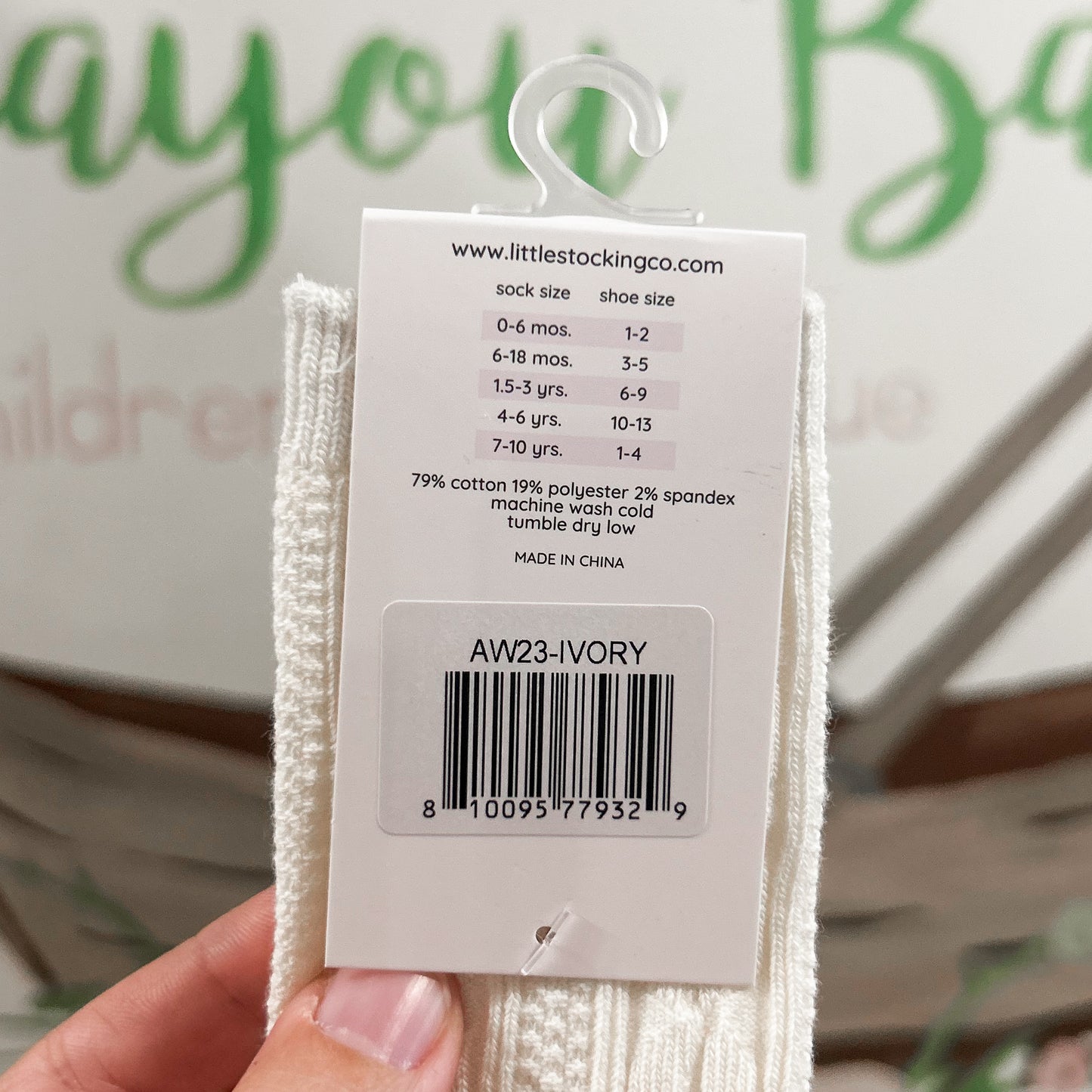 Little Stocking Co. Bright Red Scolloped Knee Highs