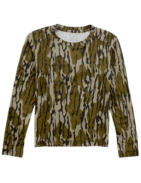 Properly Tied Mossy Oak Ravine Bottomland LS Tee