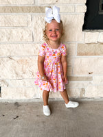 Ollie Jay Retro Flowers Twirl Dress