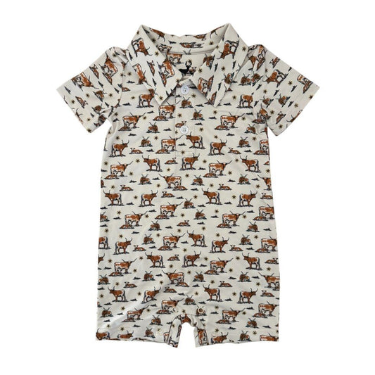 Velvet Fawn Longhorn Range Romper