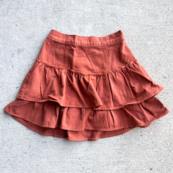 Hayden Rust Ruffle Skirt