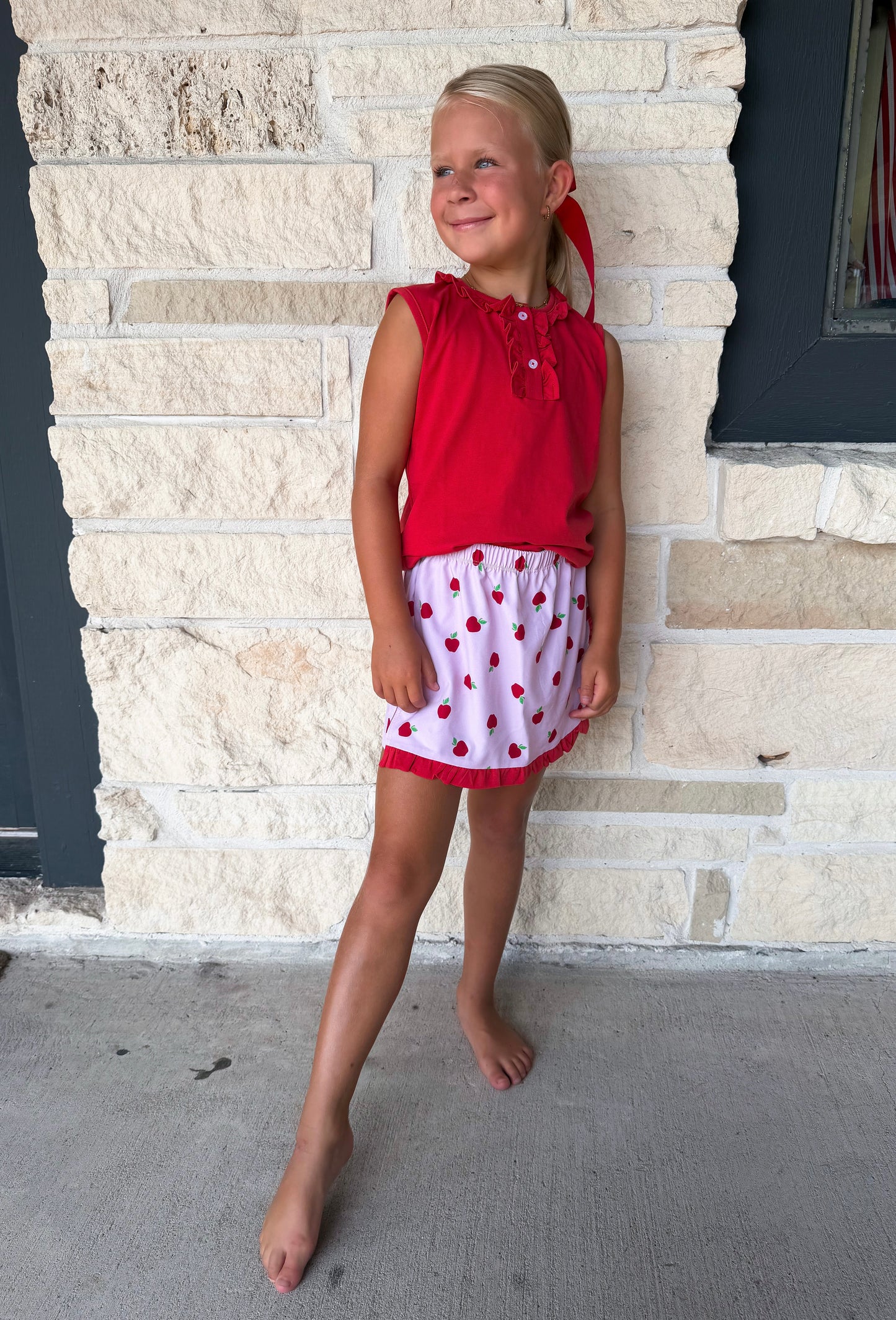 The Oaks Lucy Schoolyard Red Shirt
