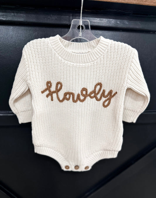 Mud Pie Howdy Sweater Bubble