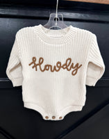 Mud Pie Howdy Sweater Bubble