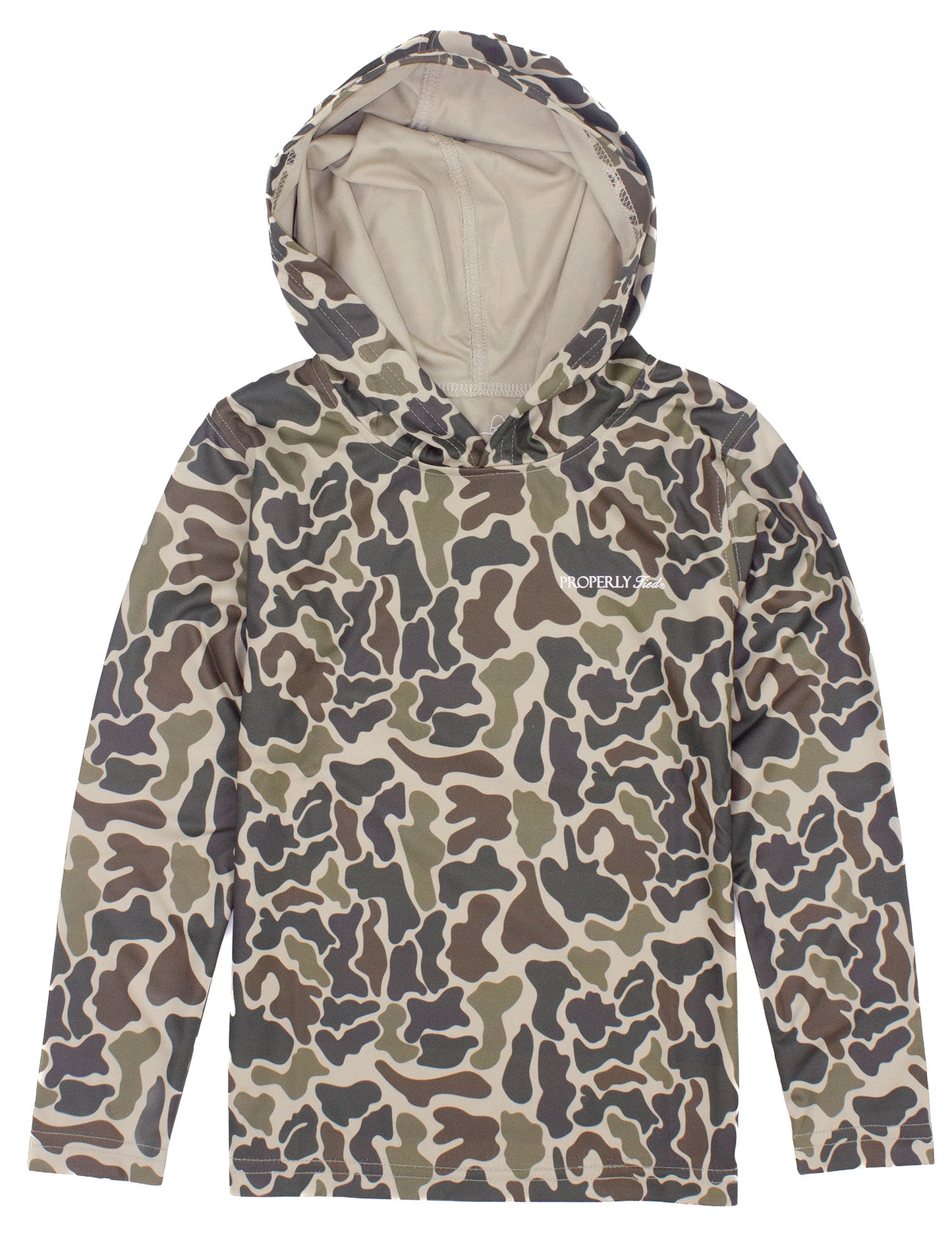 Properly Tied Vintage Camo Performance Hoodie
