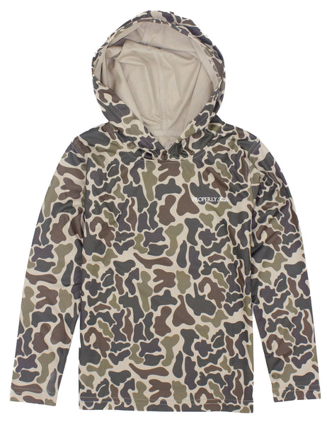 Properly Tied Vintage Camo Performance Hoodie