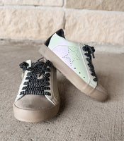 Shu Shop Paula Black Metallic Sneaker