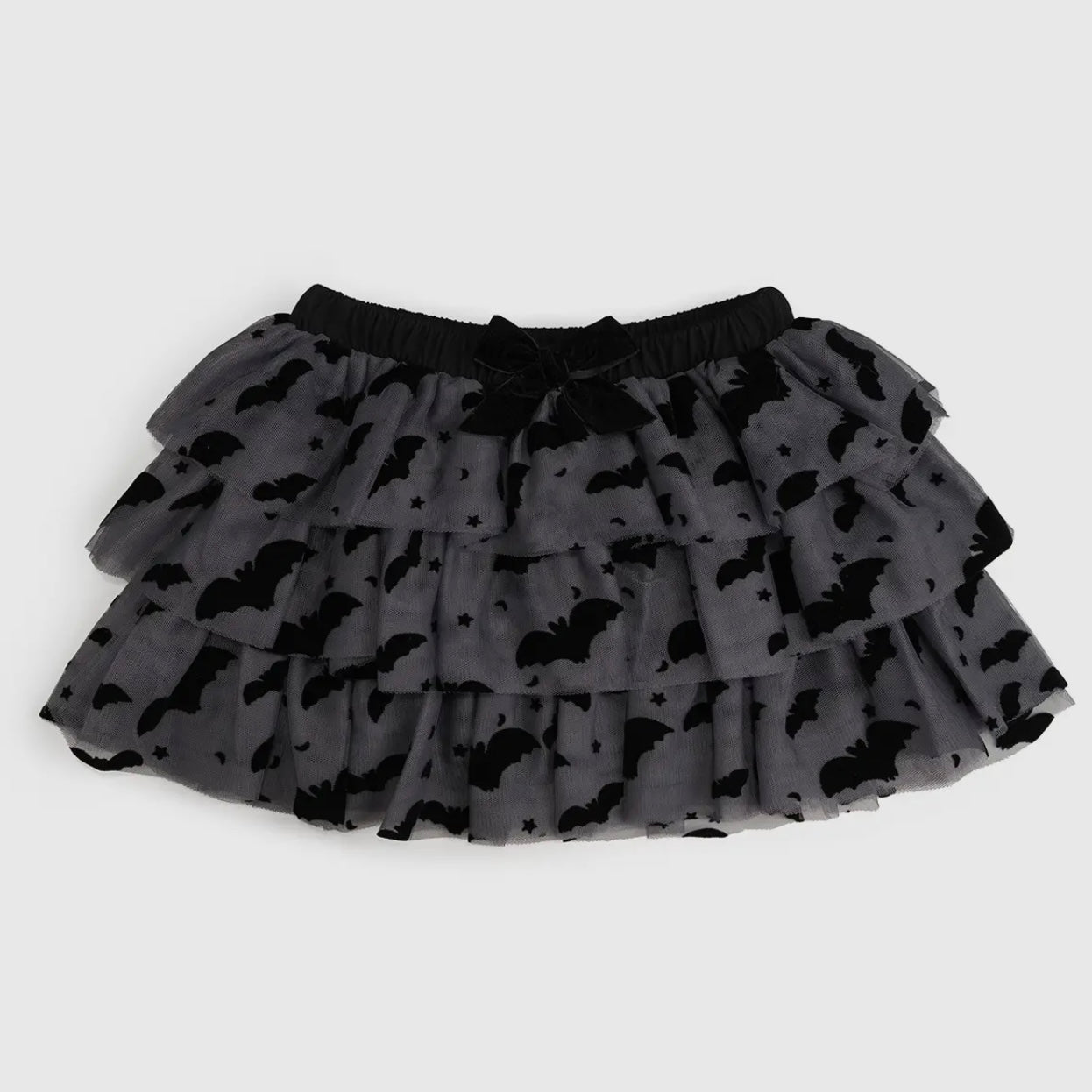 Sweet Wink Flocked Bats Bow Tiered Tutu