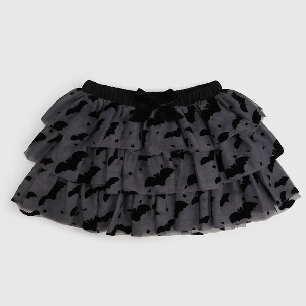 Sweet Wink Flocked Bats Bow Tiered Tutu