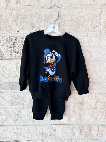 Black Donald Sweat Set