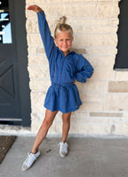 Marine Jet Setter Hoodie Skort Dress