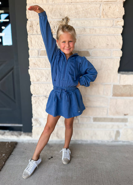 Marine Jet Setter Hoodie Skort Dress