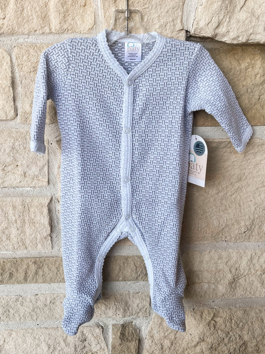 Paty Grey/White Footie