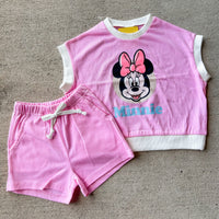 Pink Minnie Tank + Short Set
