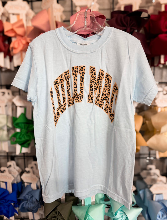 Lulu Mac Leopard Chambray Tee