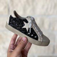 Shu Shop Paula Black Glitter Sneaker