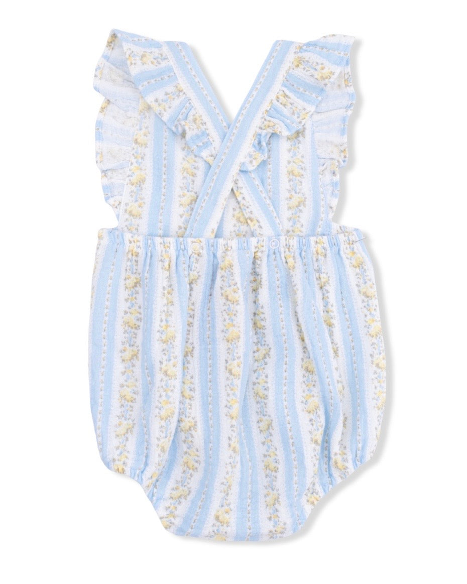 Angel Dear Odalys Floral Stripe Sunsuit
