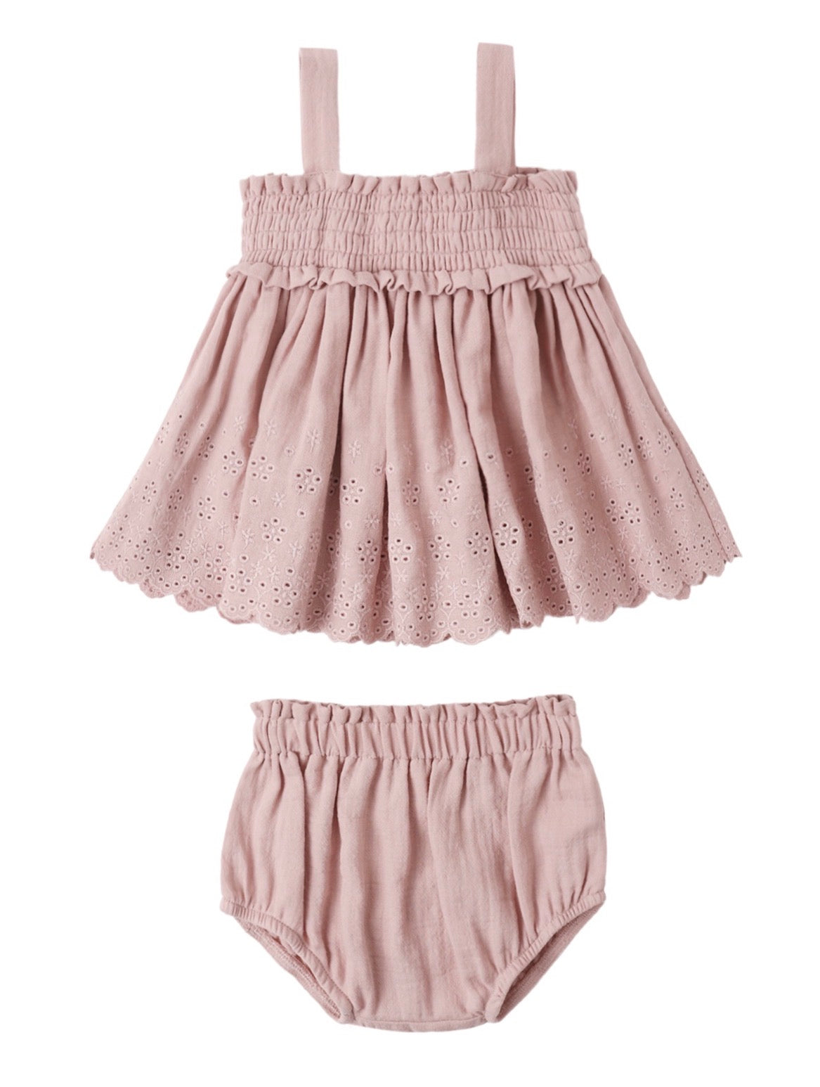 Quincy Mae Mauve Bloomer Set