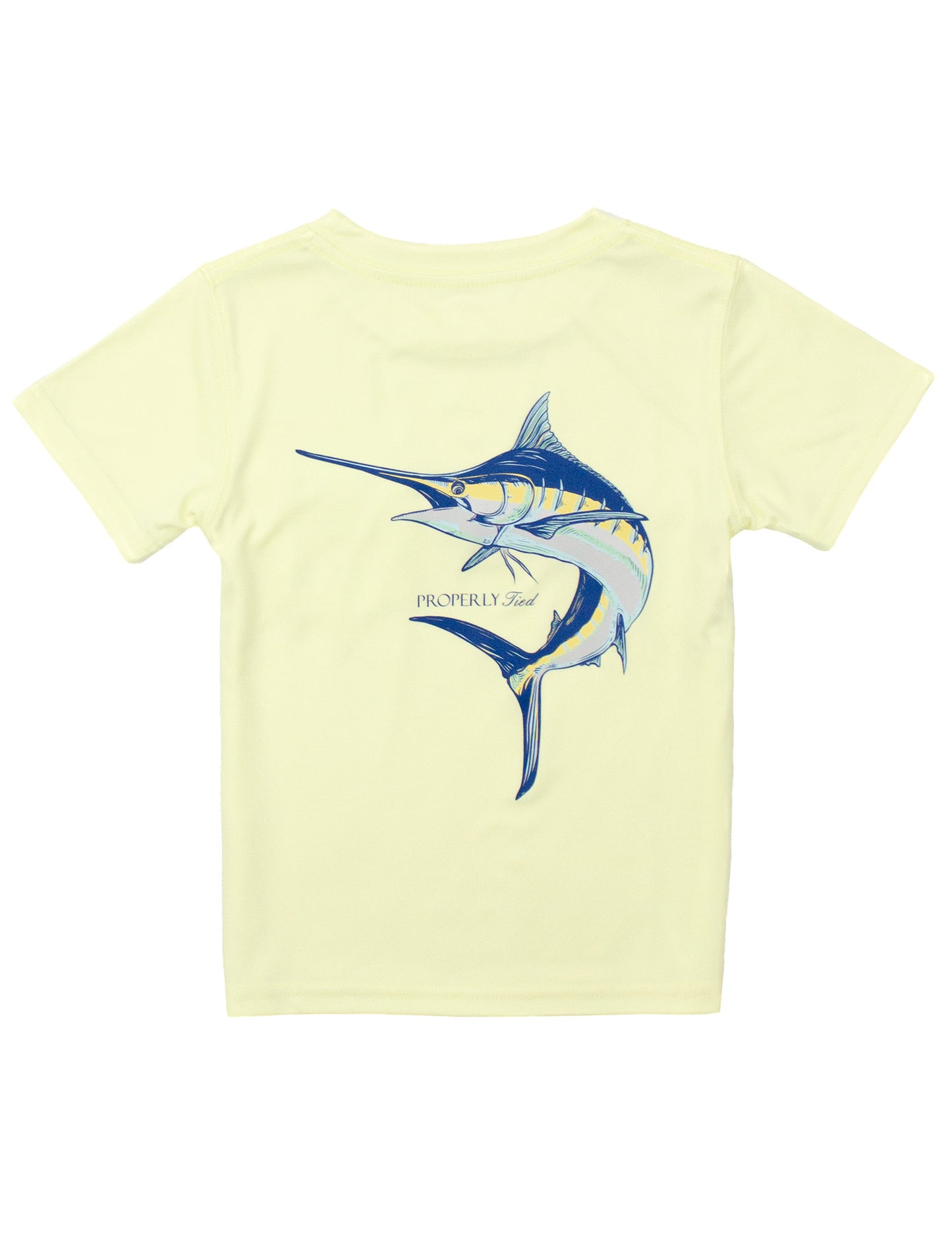 Properly Tied Blue Marlin Performance Tee