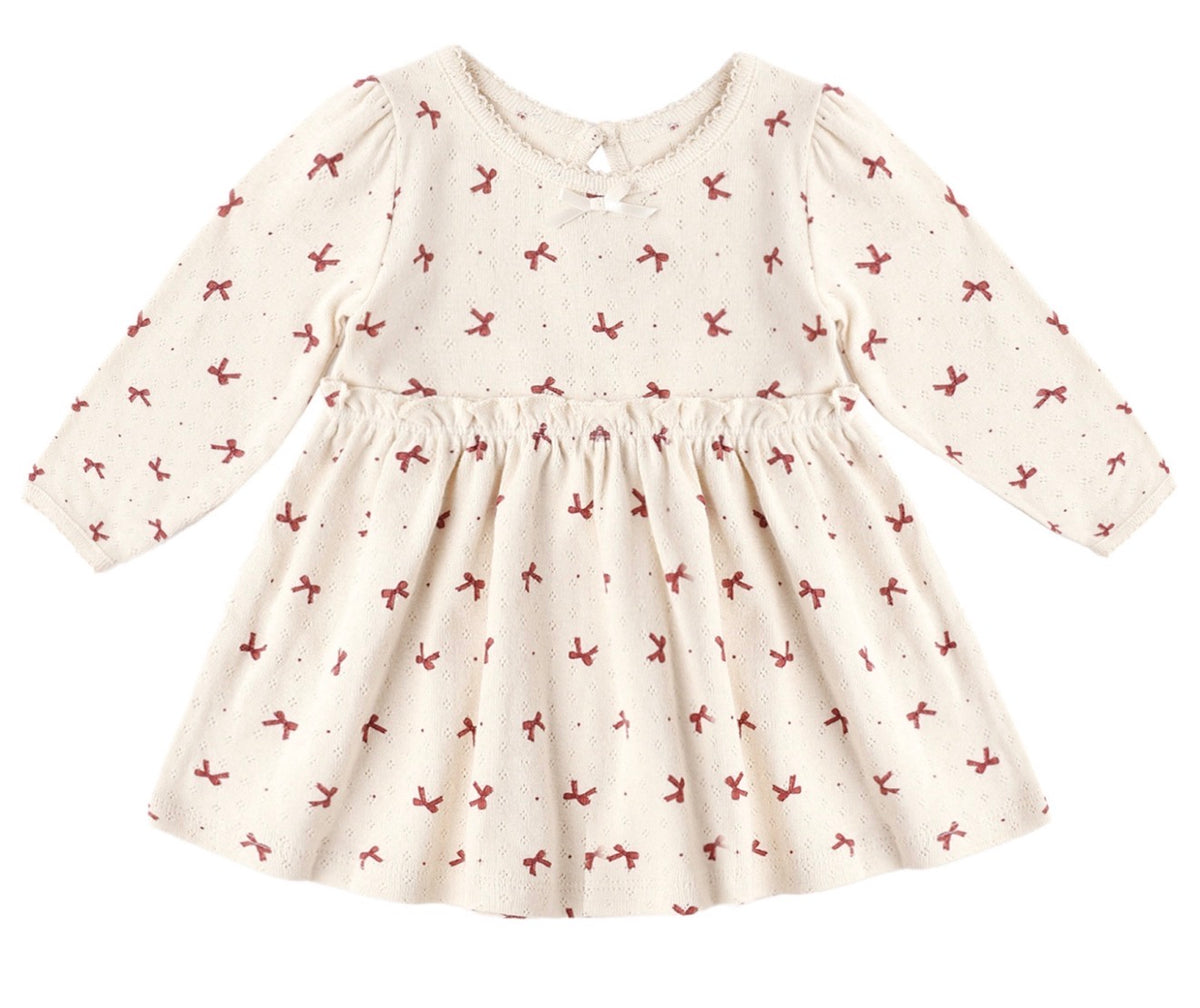 Quincy Mae Red Bows Alda Dress
