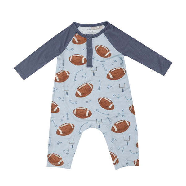 Angel Dear Blue Football Romper