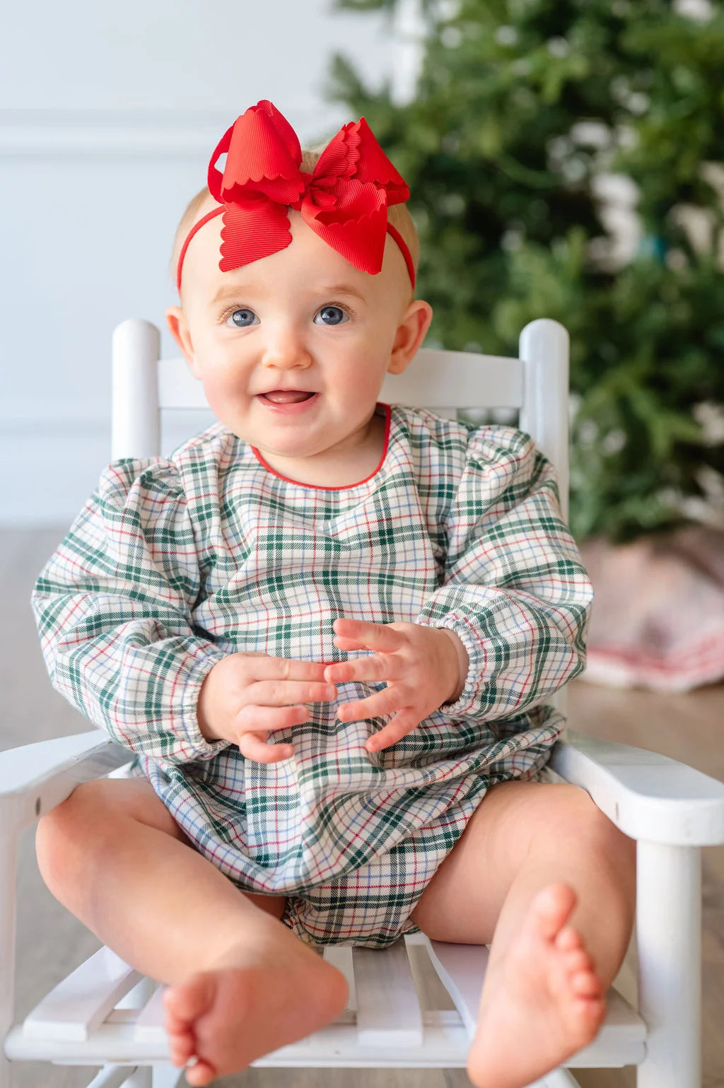 Ruth & Ralph Holiday Fields Plaid Bubble