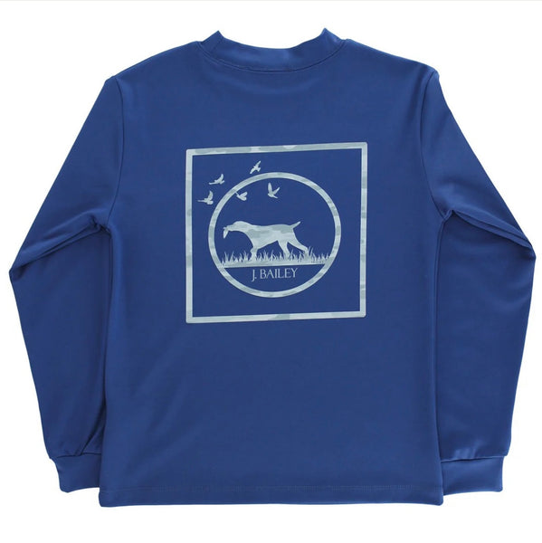 J. Bailey Camo Dog LS Performance Tee