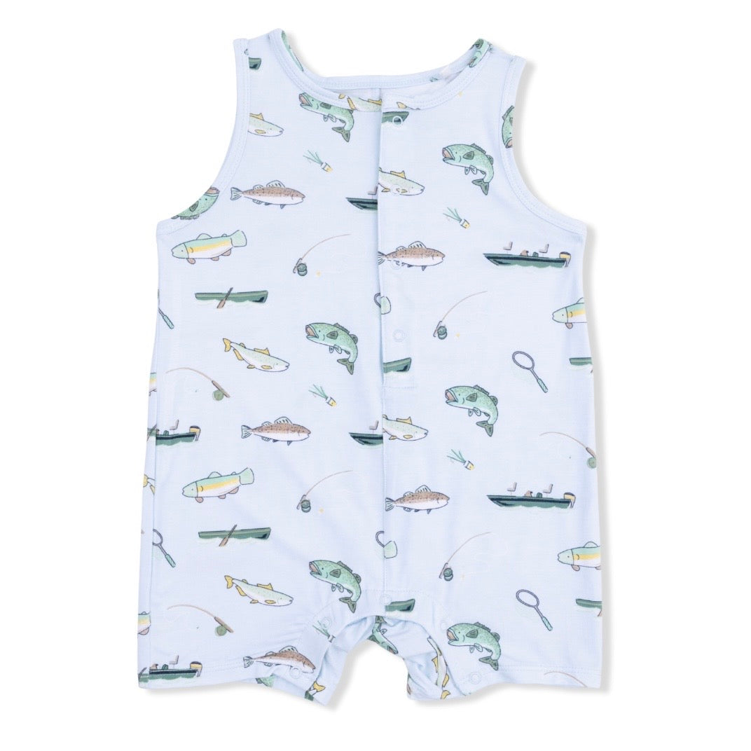 Angel Dear Fishing Shortie Romper
