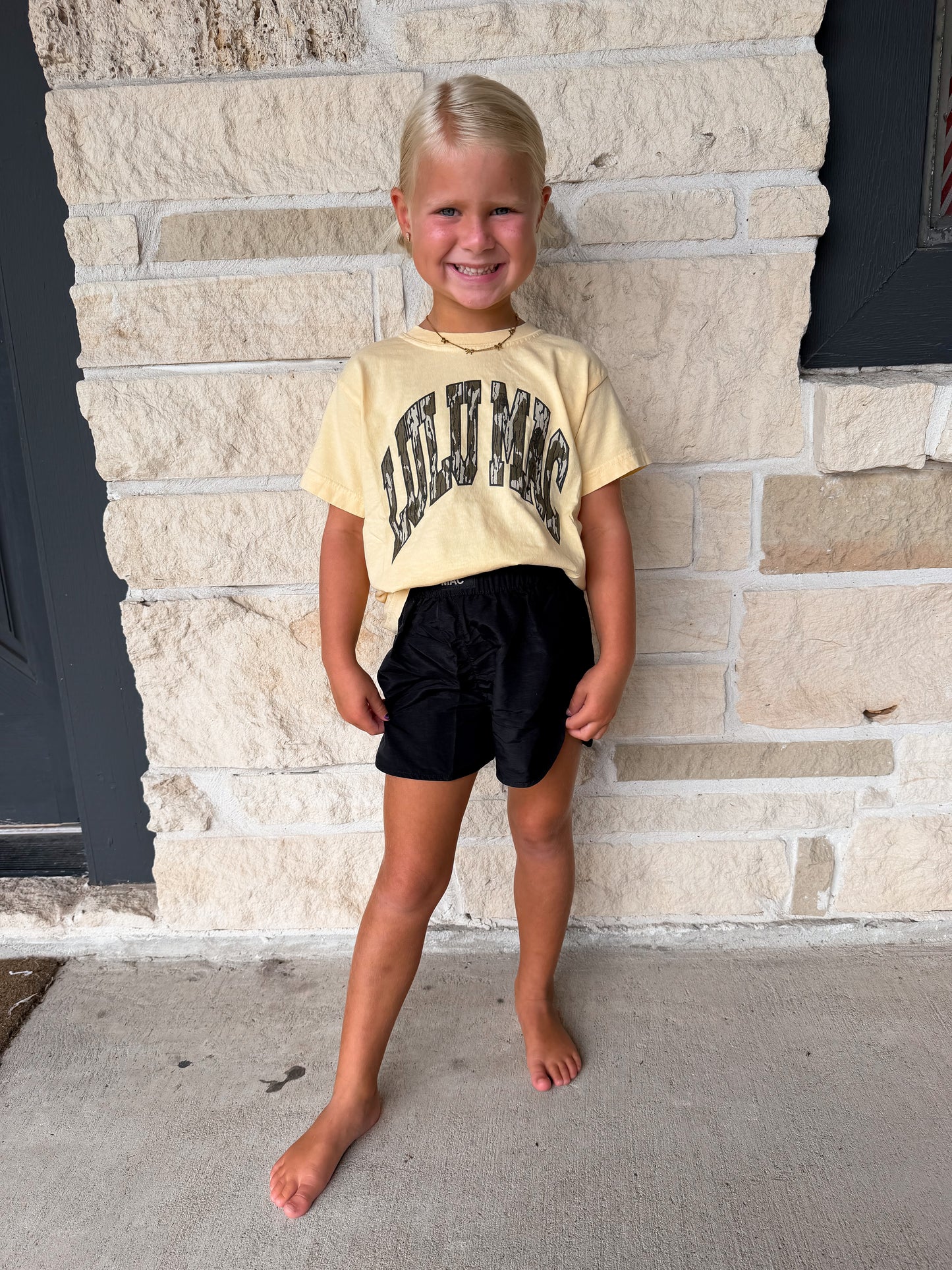 Lulu Mac Yellow Camo Tee
