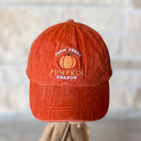 Mud Pie Orange Pumpkin Patch Hat