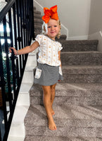 Baby Loren Peek-A-Boo Pima Skort Set
