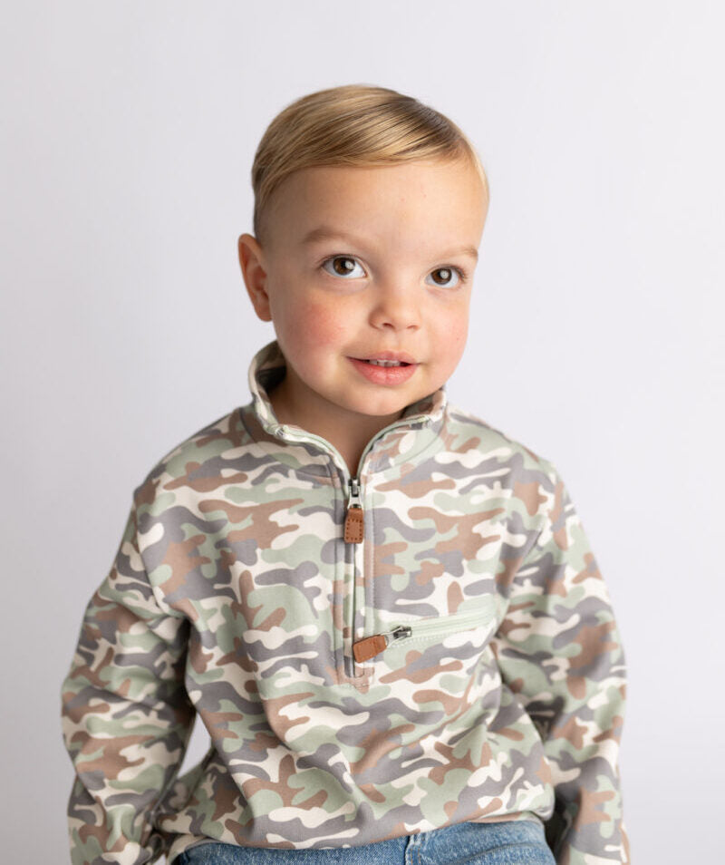 Millie Jay Kingston Camo 1/4 Zip Pullover
