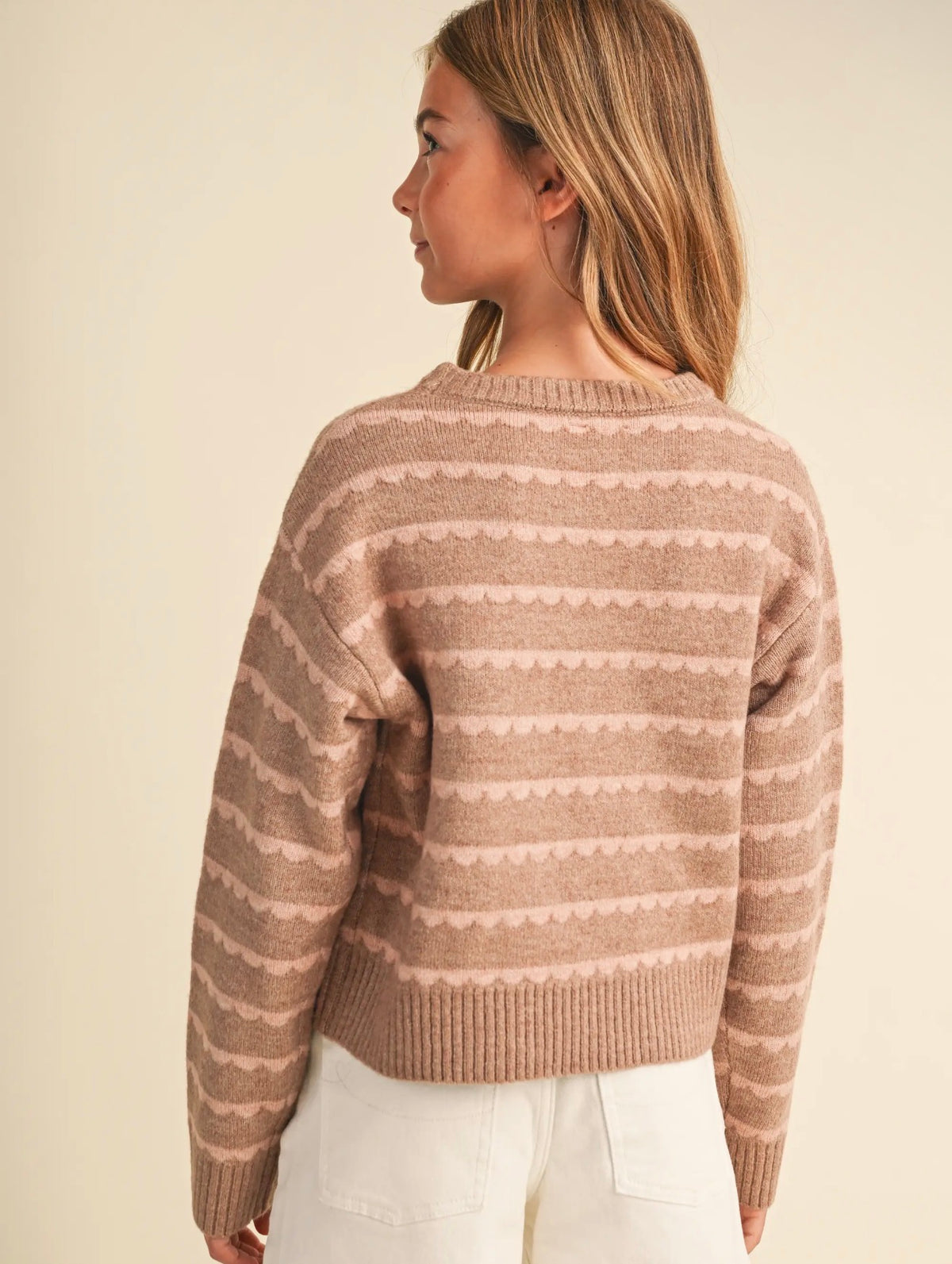 H&A Taupe Brown Blush Sweater
