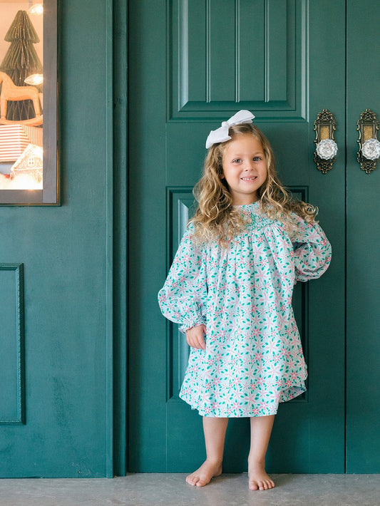 Poppy Kids Floral Wreath Dress