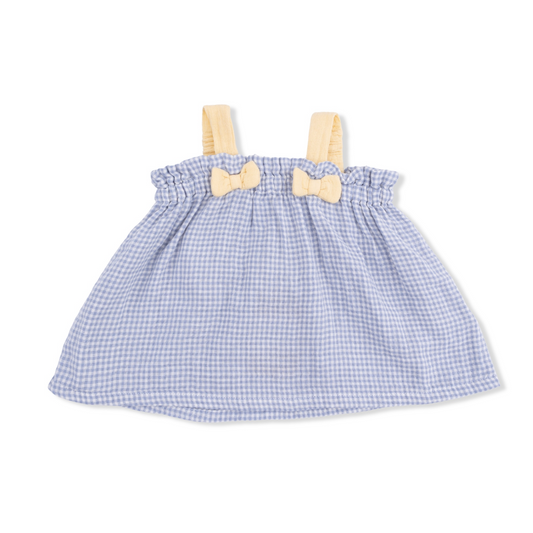 Angel Dear Micro Gingham with Bows Bloomer Set