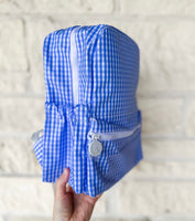 TRVL Design Blue Gingham Mini Backer