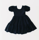 Ollie Jay Navy Puff Dress