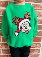 Merry Mickey Embroidered Sweatshirt