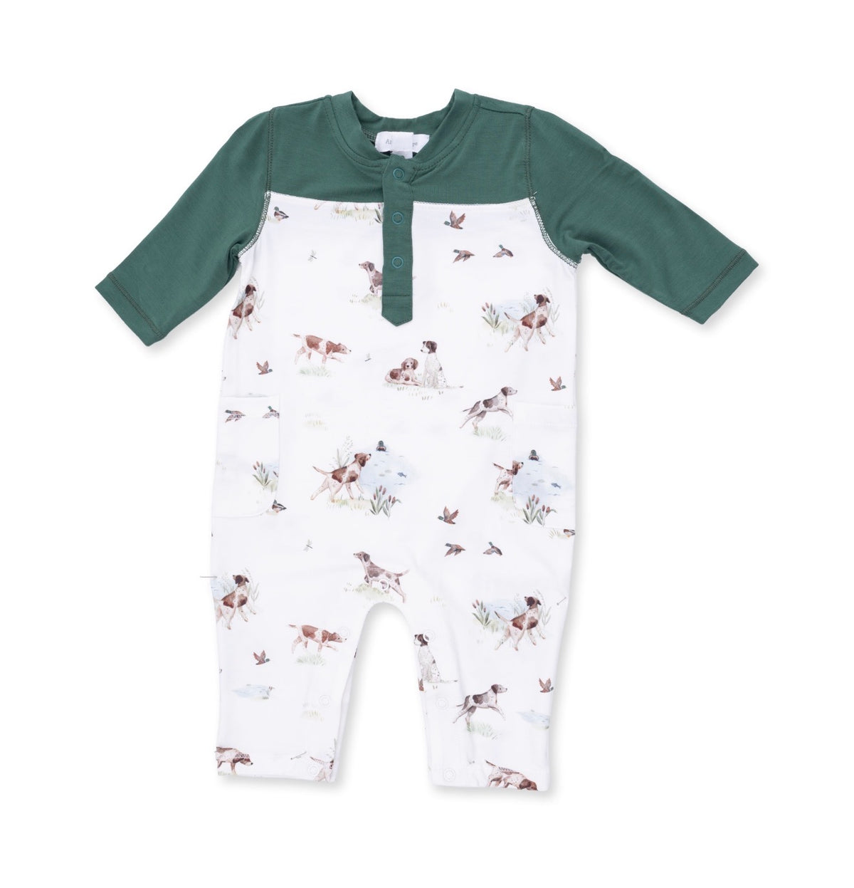Angel Dear Pointer Pups + Ducks Romper