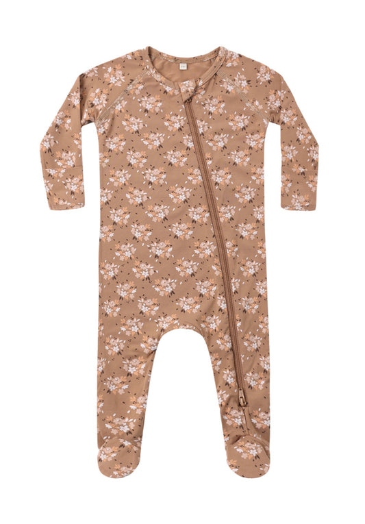 Quincy Mae Fall Floral Footie