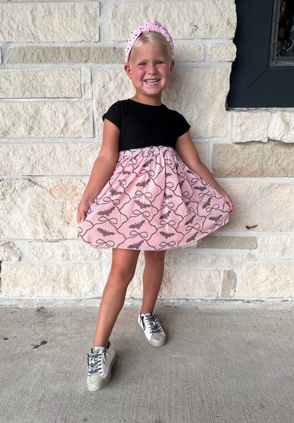 Sweet Wink Bat Trellis Tutu Dress