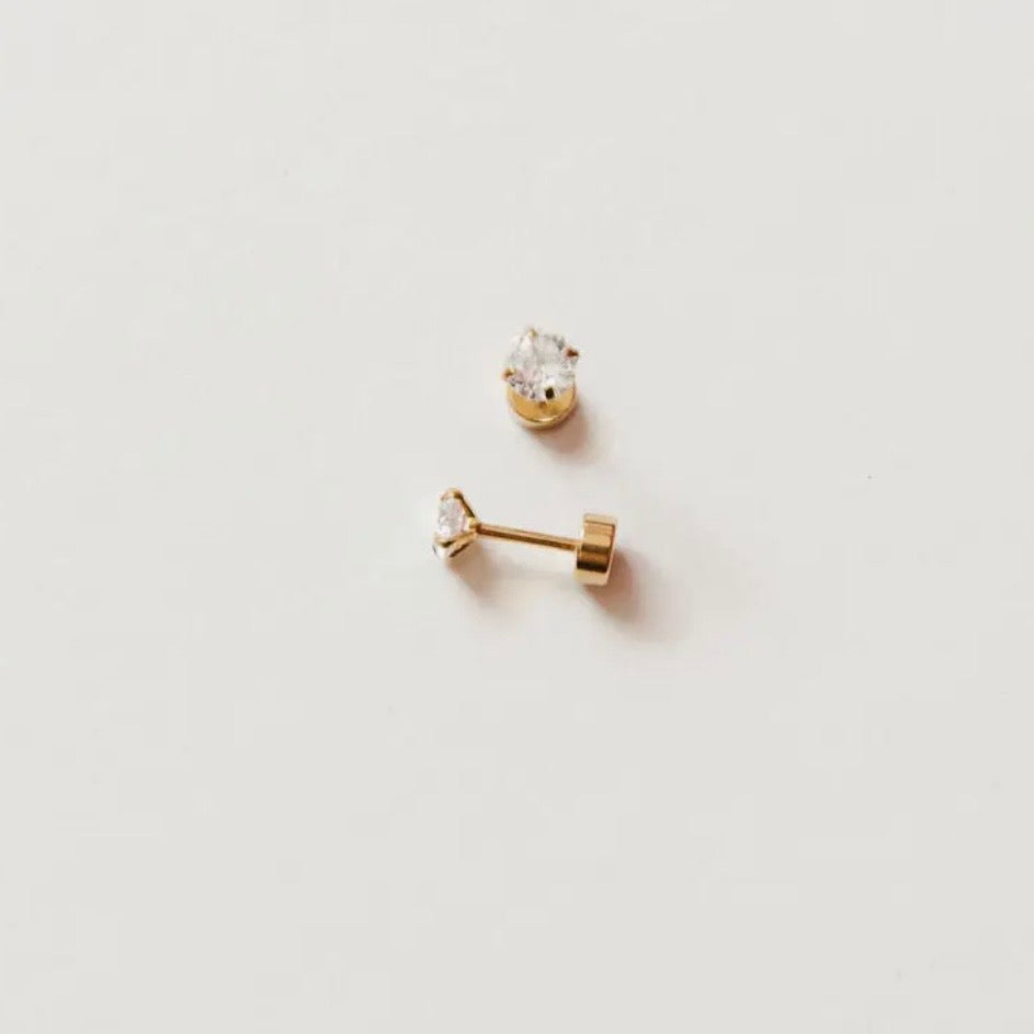 Pip Pop Post Diamond Studs