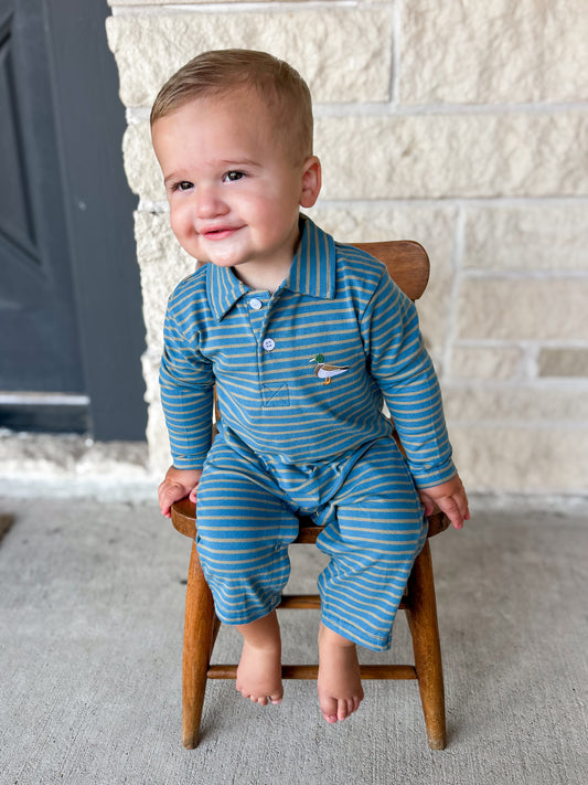 Trotter Street Mallard Polo Romper