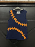 Belle Cher Navy & Orange Baseball Dress