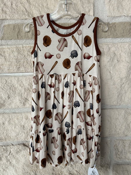 Southern Slumber Baseball Twirl Dress